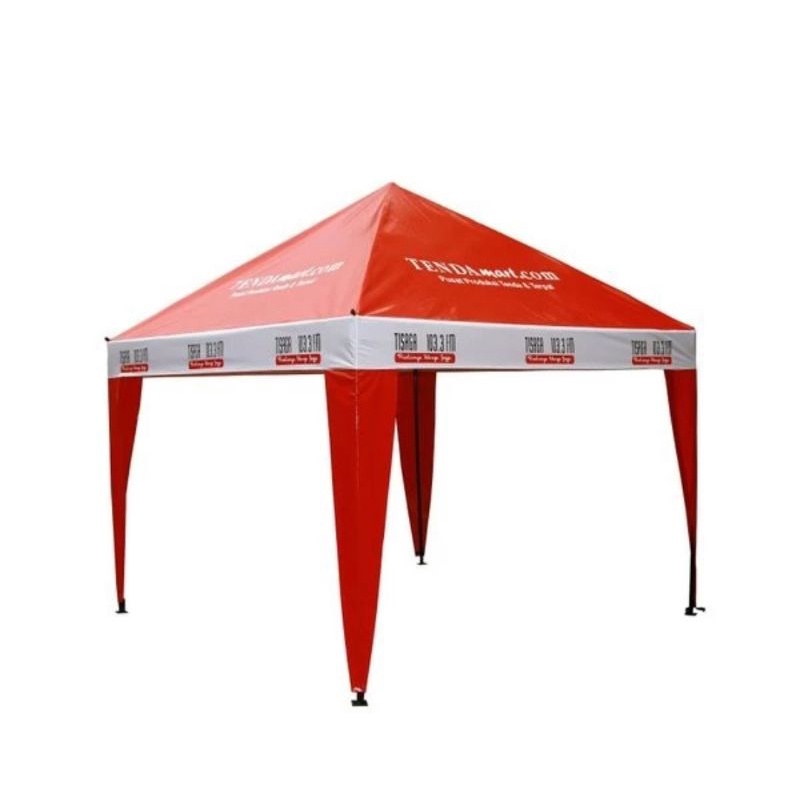 Korea spanduk tenda cafe tenda promosi portable 3x3 piramid