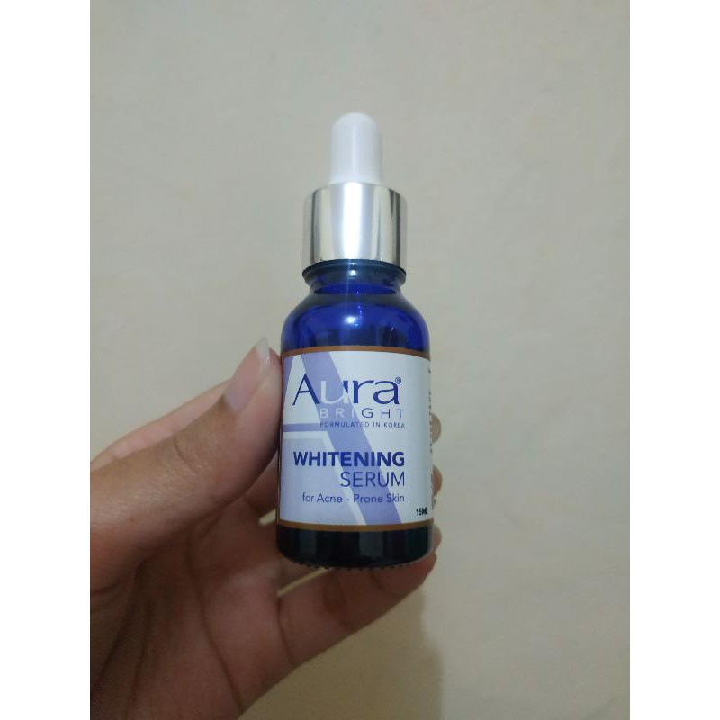 Preloved Whitening Serum Acne Original Aura Bright (Free Gift)