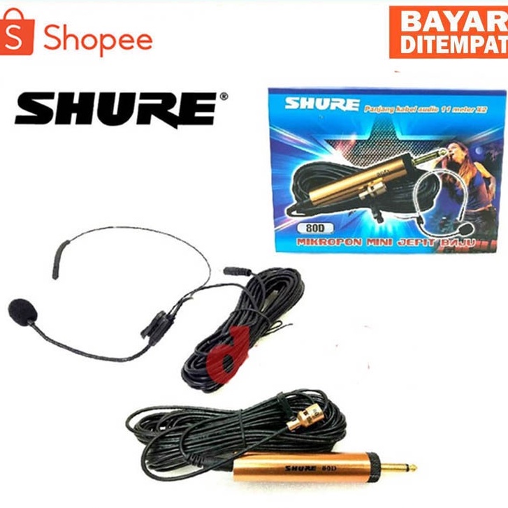 Kenwood 80D Mic Kancing Dan Mic Headsat System Kabel original