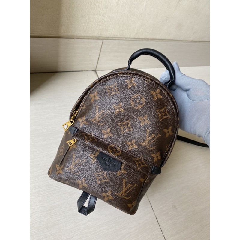 lv* palm spring mini backpack monogram