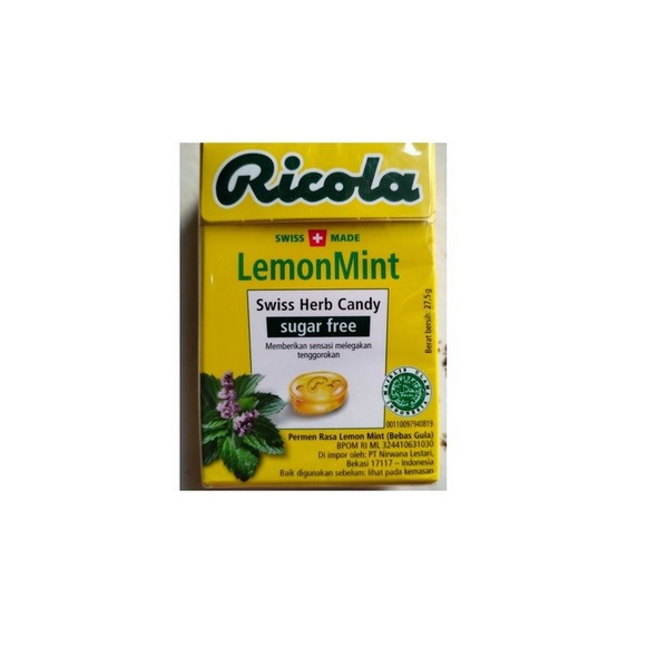 

Ricola Sugar Free Candies Lemon Mint 40Gr