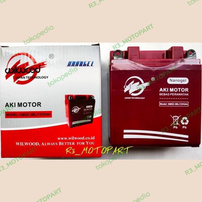 ~@~@~@~@] Aki Kering Gel 12V-5AH Grand/Prima/Supra X 100/Fit/Smash/Shogun 110