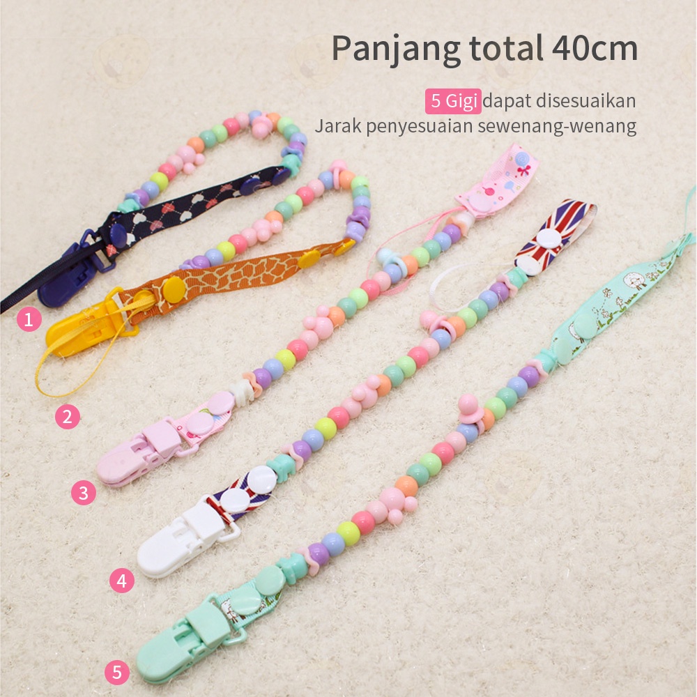 Pacifier clip dot bayi Tali Empeng anak BPA Free