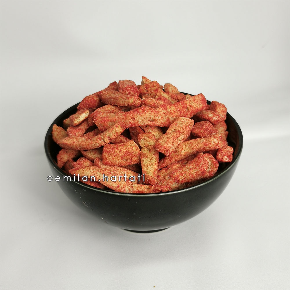 BASRENG PEDAS ( 500GR ) / BAKSO GORENG PEDAS / BASRENG STICK PEDAS - CEMILAN HARTATI-1