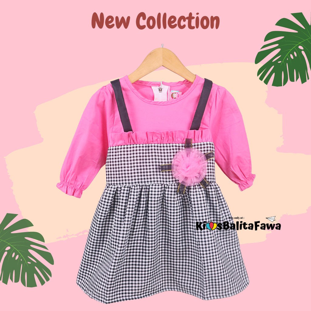 Debby Square 3-18 Bulan - Dress Import Branded Baju Anak Perempuan Bayi