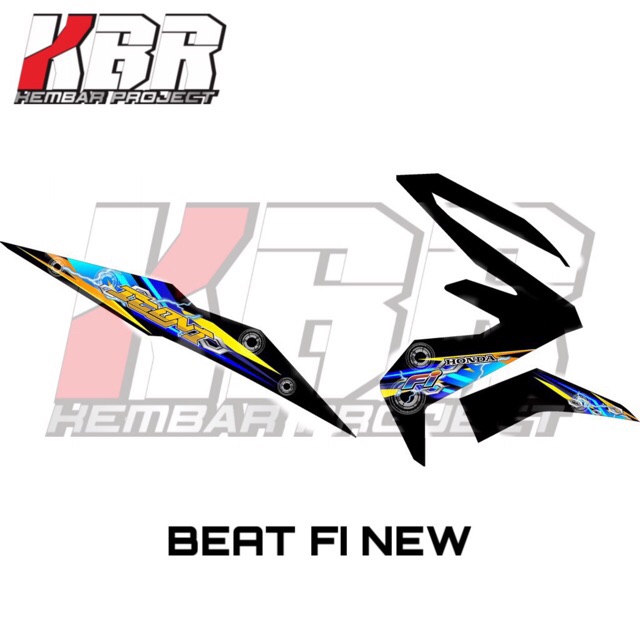 (cod) BEAT STREET BEAT ESP FI NEW Stiker Motor Striping Variasi List Honda Racing Skotlet Scotlite