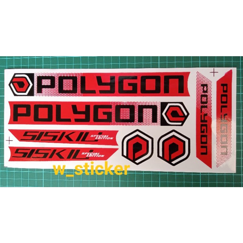 Sticker sepeda polygon Polygon siskiu