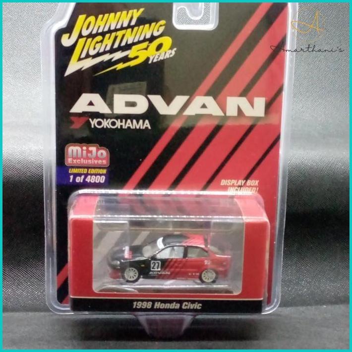 Ac - Johnny Lightning 1/64 Advan Yokohama 1998 Honda Civic