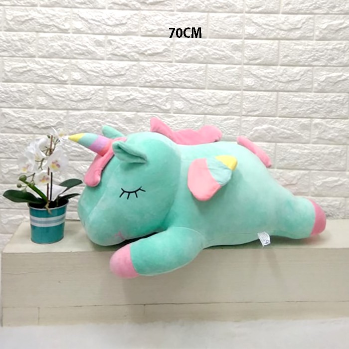 boneka soft kuda unicorn big giant 60cm boneka animal unicor lembut banget korea