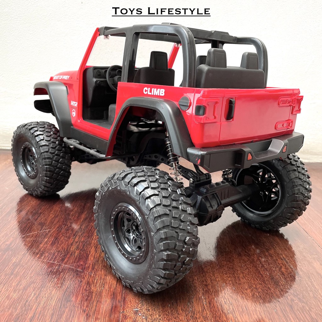 Mobil Remote Control Rock Crawler Off Road Jeep Wrangler Rubicon 1:8