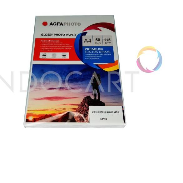 

◙ IndoCart AGFAPHOTO Kertas Foto-Inkjet Photo Paper Glossy 115gr-A4 ◄