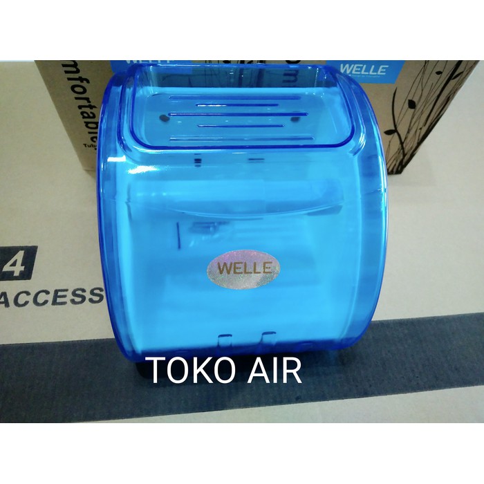 Tempat tissu/Tempat tissue gulung Biru Welle PVC plastik