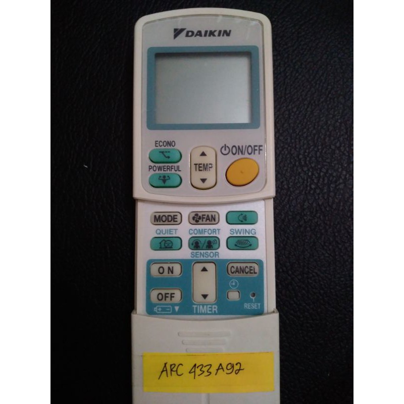 remote AC Daikin ARC433A92 Original