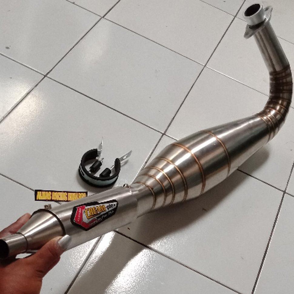 LJK Knalpot Racing Rx king 3v3 kolong stenlis