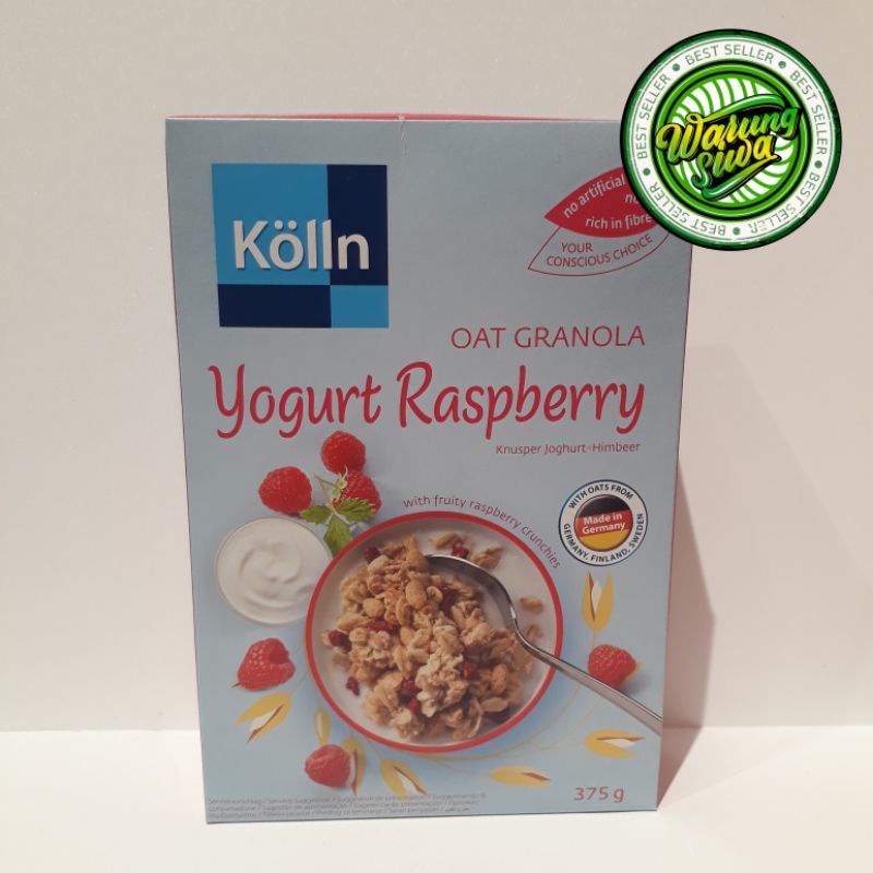 

kolln muesli crunchy yogurt raspberry & oat 375gr