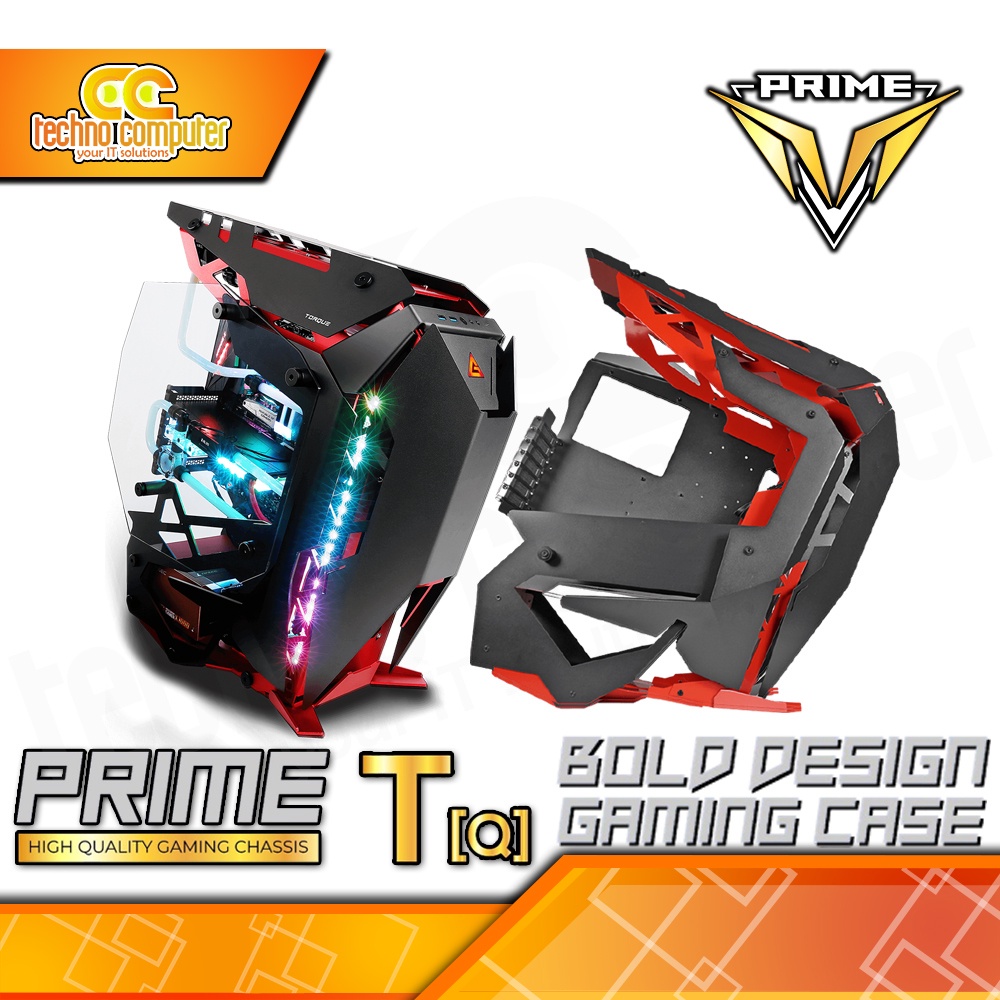 CASING PRIME GAMING T-[Q] - ATX Case Tempered Glass