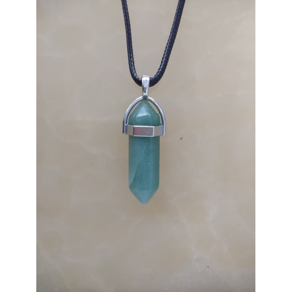 Green Aventurine Crystal Point Pendant