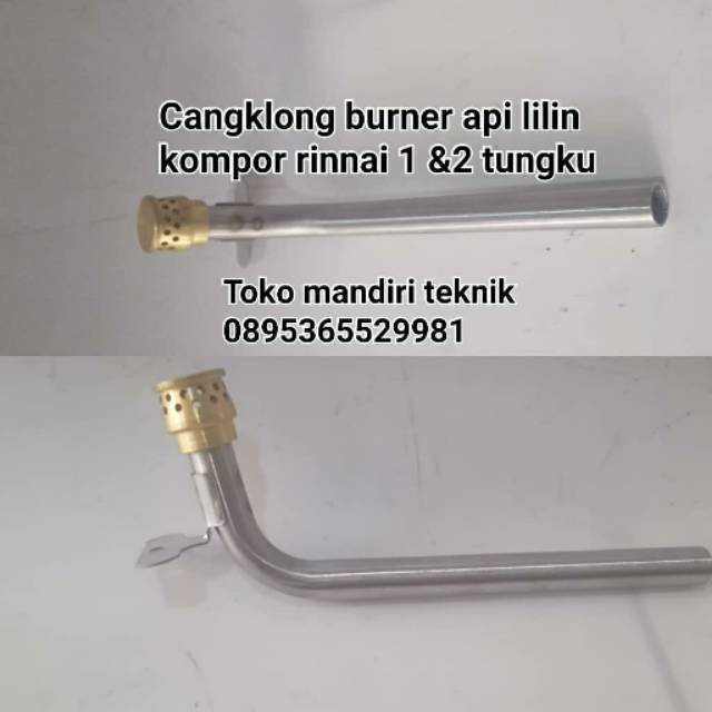 Cangklong Burner api lilin kompor gas merk Rinnai 1tungku maupun 2tungku