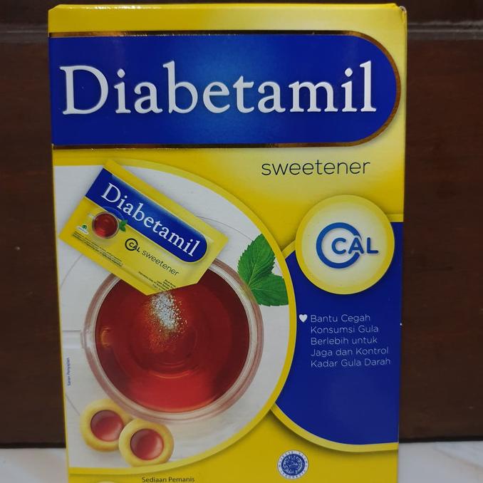 

Gula Diabetamil Sweetener Box 50 Sachet Diet Keto Diabetes