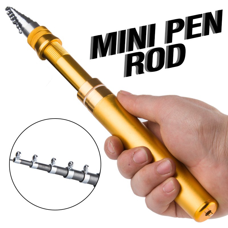 1Pcs Kit Pen Shape Pen Rod Jigging rod Rod Casting Mini Fishing Pole Spinning Rod Folded Rod Fishing Rod