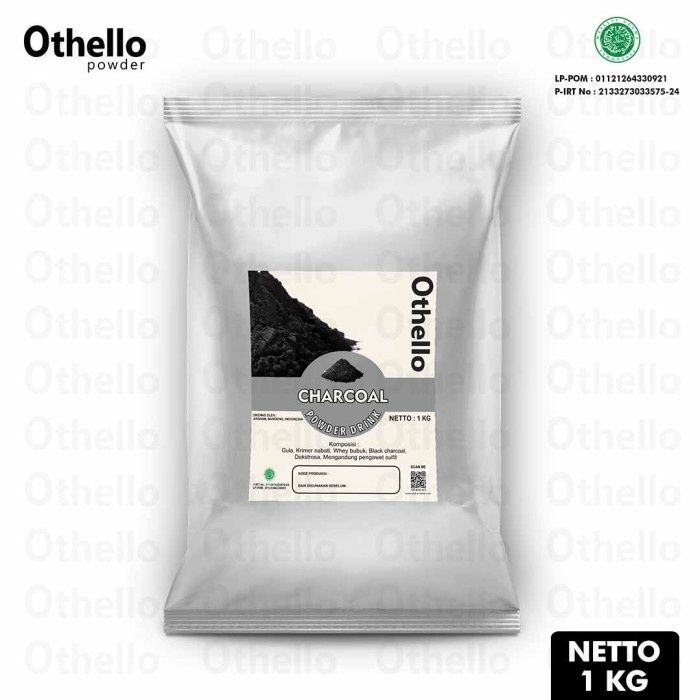 

DISKON - (BISA COD) Charcoal Othello powder drink 1kg Bubuk Minuman
