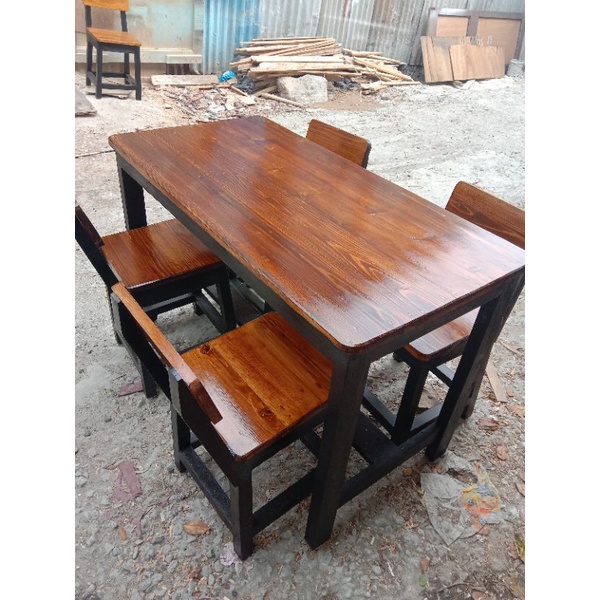 meja cafe kayu jati belanda