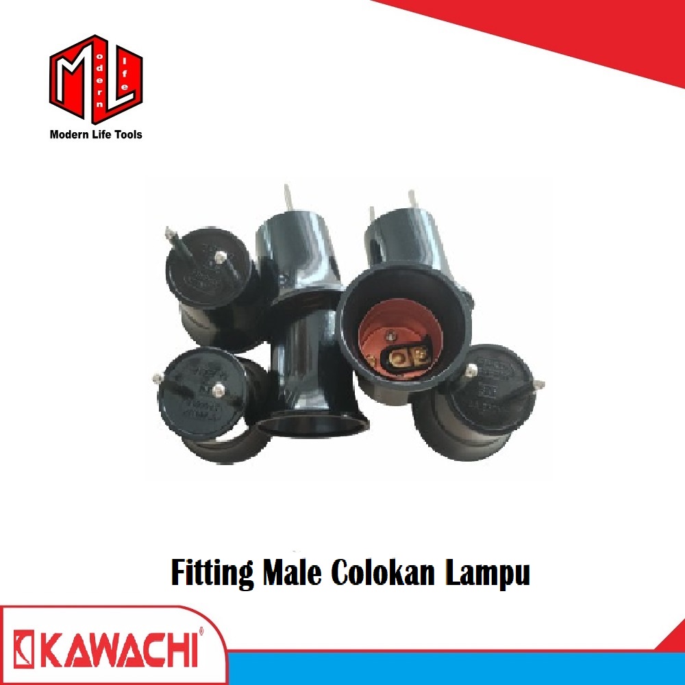 Fitting Colokan Lampu / Rumah Lampu + Colokan / Fitting Colakan Steker / Rumah Colokan Lampu KAWACHI