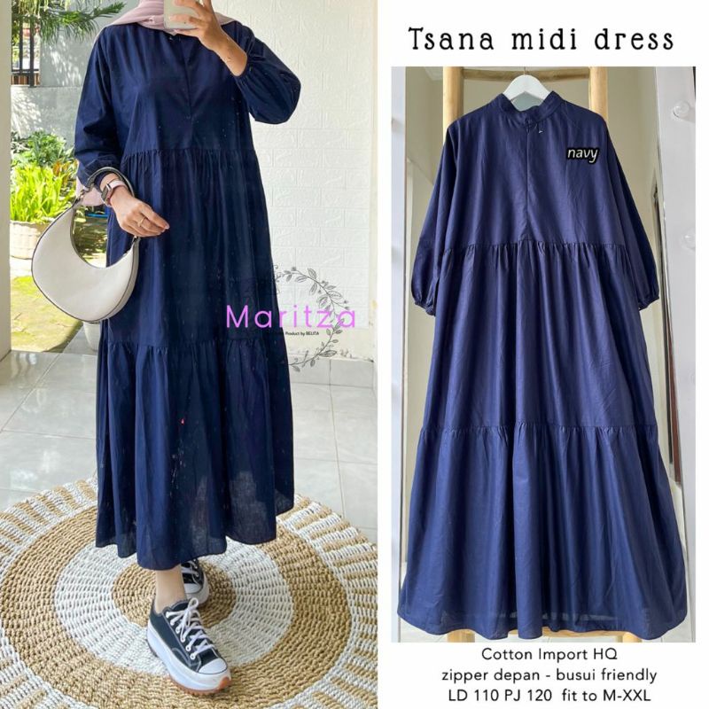 Tsana Midi Dress by Maritza