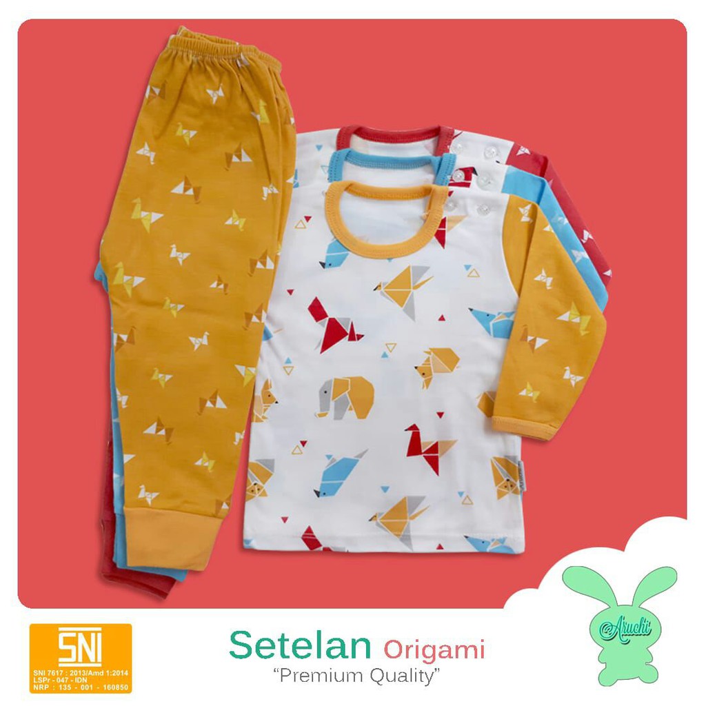 Aruchi Setelan Panjang Piyama Baju  Tidur Bayi  Aruchi Baby 