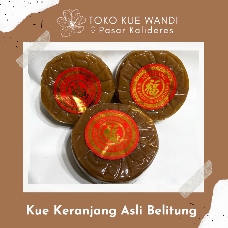 Kue Keranjang Asli Belitung / Kue Cina/ Dodol Cina / Dodol Cina Plastik