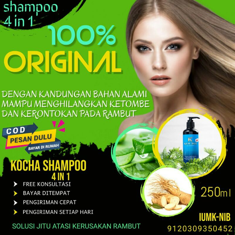 SHAMPOO SHAMPO SAMPO perawatan rambut anti ketombe kocha paling ampuh atasi ketombe dan rambut ronto