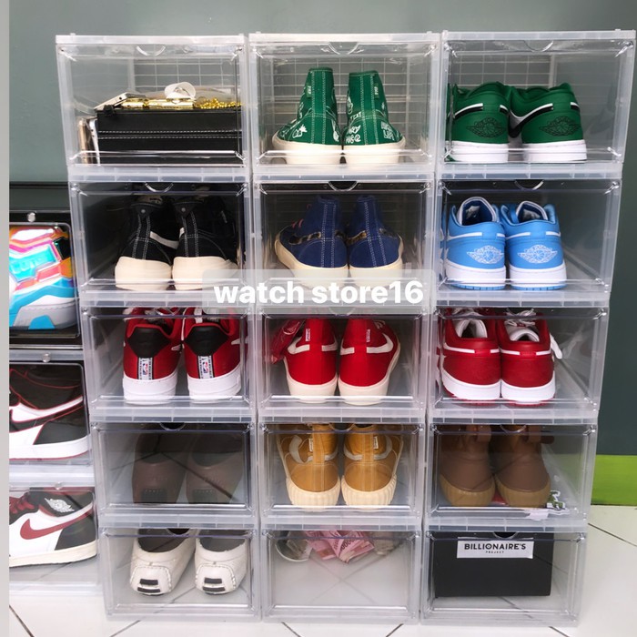 box sepatu transparan / shoes box besar