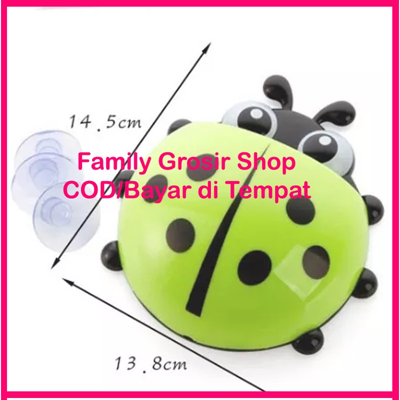 Tempat sikat gigi kumbang Holder toothbrush ladybug