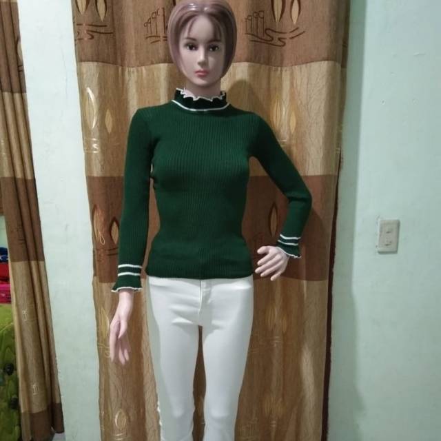 Baju rajut wanita lengan panjang