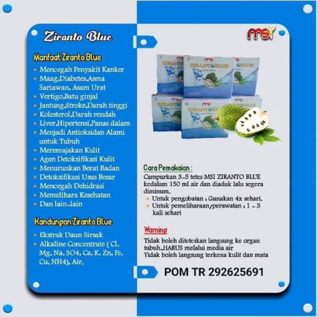 

Ziranto Blue MSI (water theraphy/air alkali)