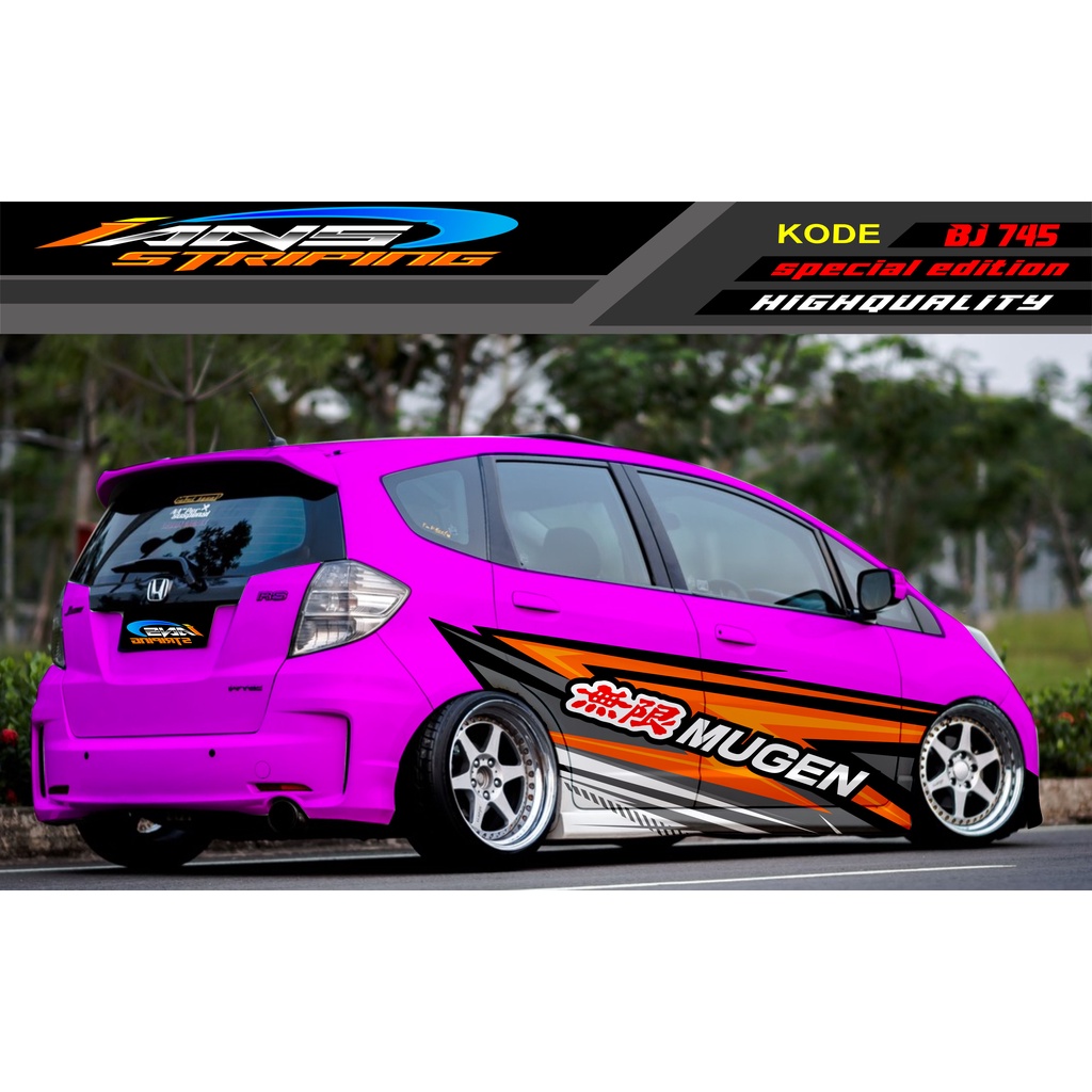 STICKER VARIASI MOBIL HONDA BRIO AGYA JAZZ AVANZA YARIS / DECAL STICKER MOBIL JAZZ / STIKER MOBIL