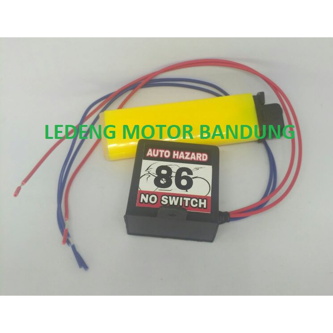 Modul Hazard Otomatis Sen Tanpa Saklar Tambahan Flaser Kedip Touring Strobo Hazzard Sein