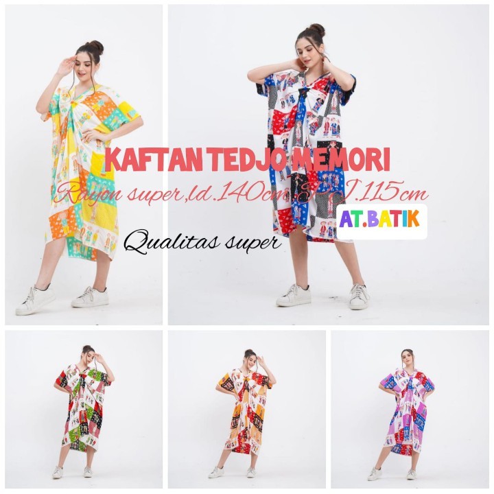 Kaftan Motif bu tejo dress batik bu tejo