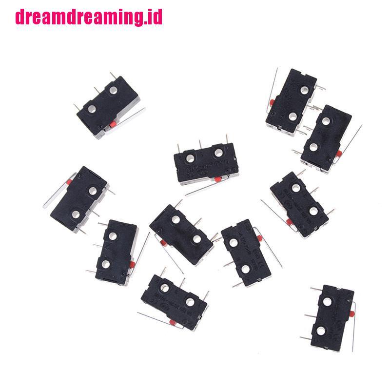 (dreamdreaming.id) 10pcs Switch Limit 3 Pin N / O N / C 5A 250VAC KW11-3Z Micro