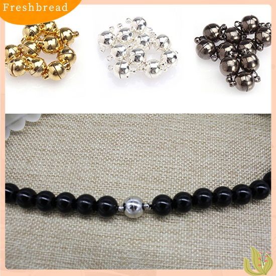 [Fresh] 10 Set 6mm / 8mm Kalung Bulat Magnetik All Match DIY