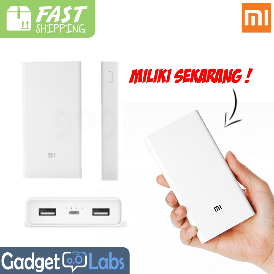 PROMO POWERBANK  XIAOMI MI 20000MAH POWER BANK 20000 MAH ORIGINAL TERMURAH