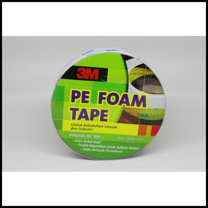 

JUAL DOUBLE TAPE BUSA 3M Pe Foam Tape 24mm x 4M ORIGINAL