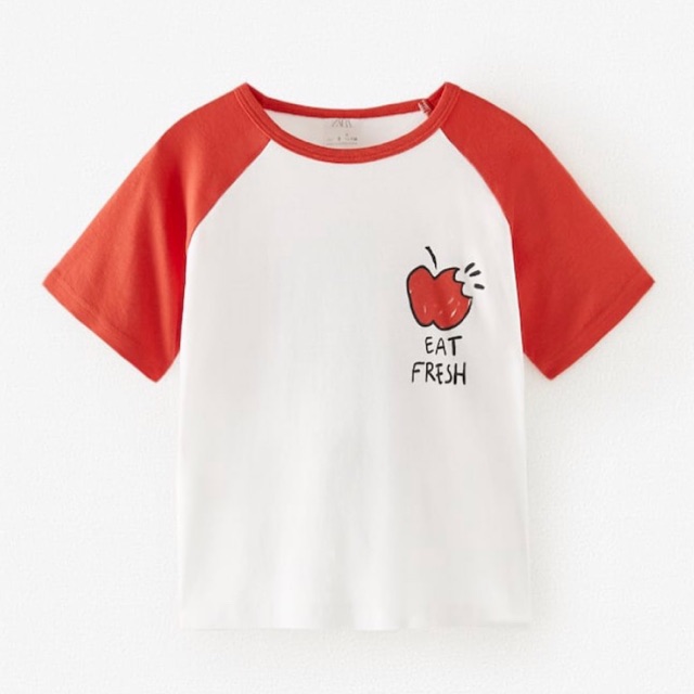 T-shirt with contrasting sleeves for kids/teens. (Zara Original)