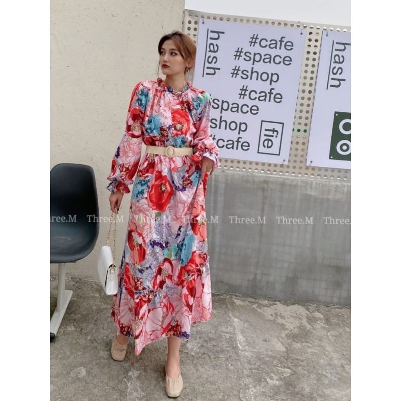 Sonia Maxi Dress Import 58870-Pink