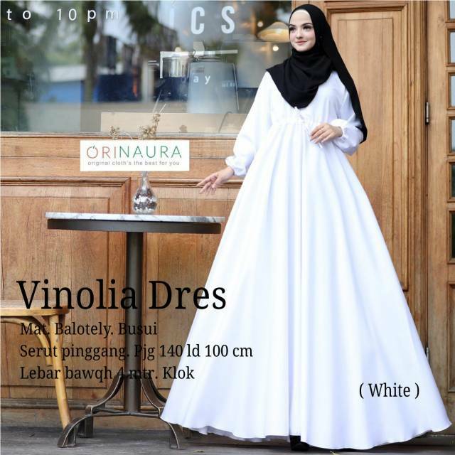 Model Gamis Putih Polos