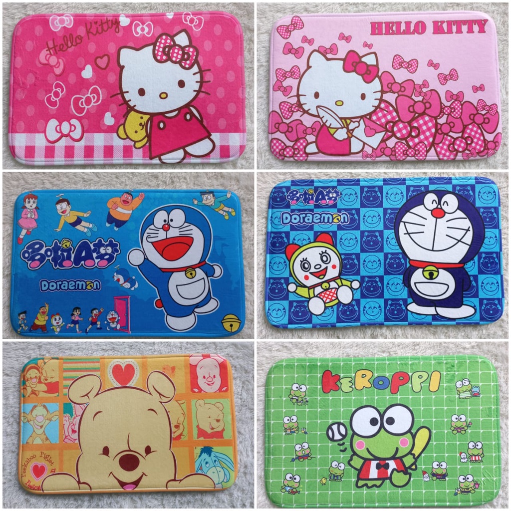KESET KAKI ANTI SLIP KARAKTER DORAEMON / HELLO KITTY / KEROPI / WINNIE THE POOH / MICKEY MOUSE / KES
