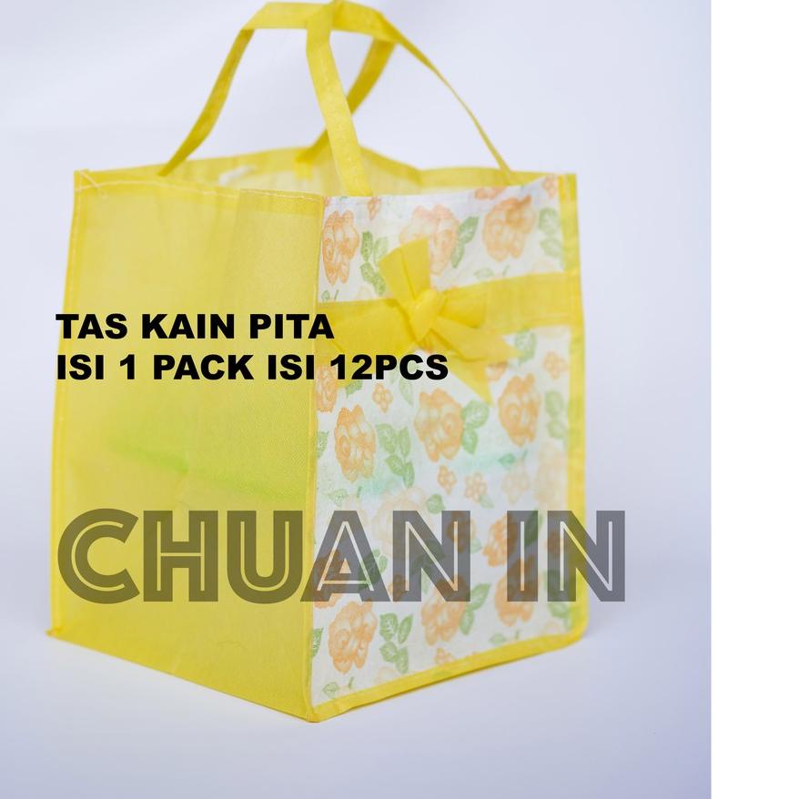 

➥ Tas Kain Pita untuk dus box makanan Uk 20x20cm goodie bag acara hajatan ۞