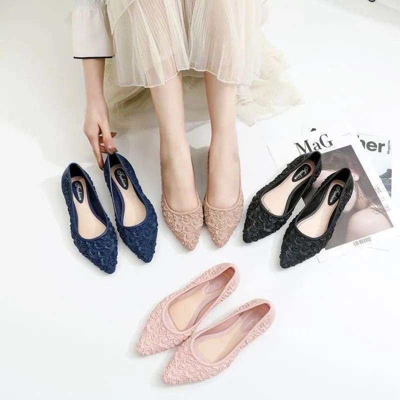 𝗘𝗕𝗦 ✅ SA011 Sandal Wanita Motif Bunga Kasual Santai Jalan Jalan Import Murah