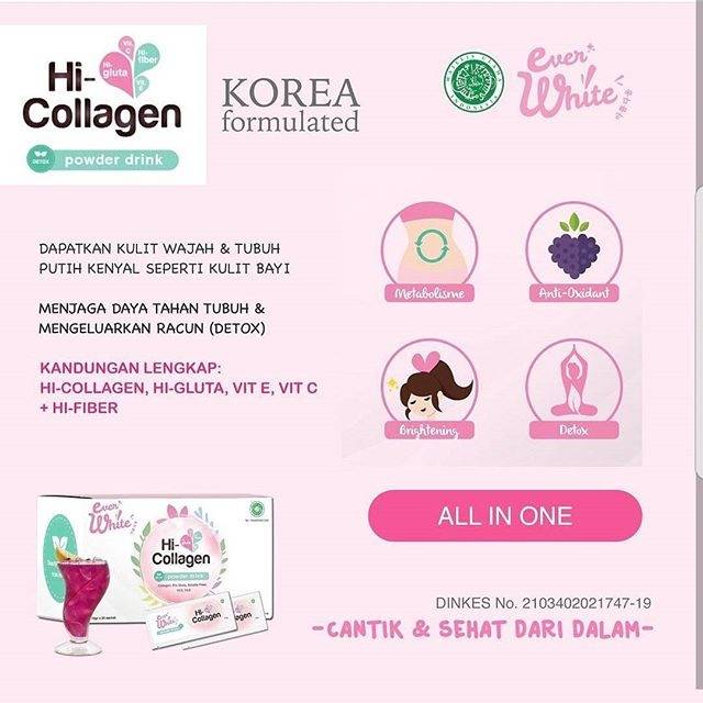 Everwhite Hi Collagen Drink 20sachet Indonesia