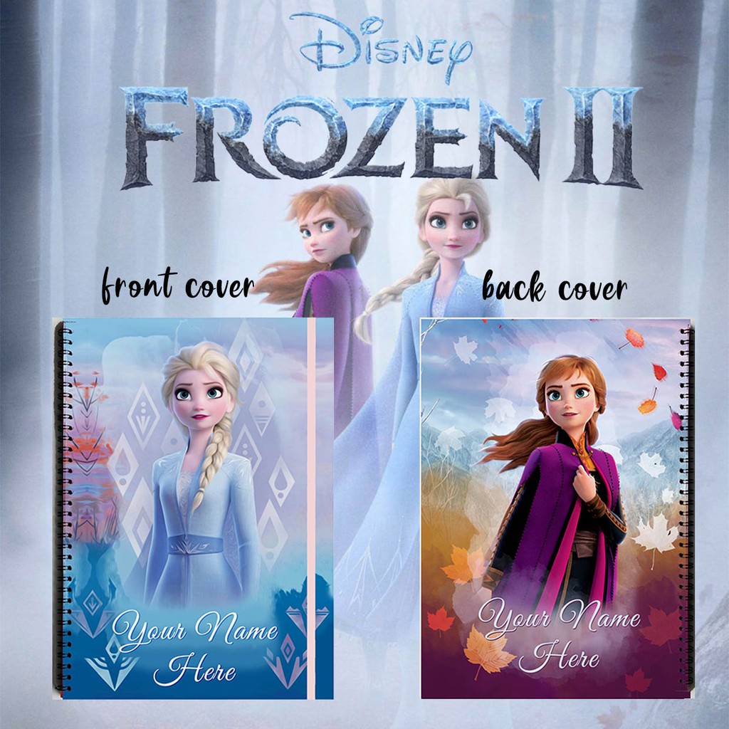 

[CUSTOM] FROZEN 2 NAME Notebook Goodie Bag Souvenir Hadiah Ultah Buku Tulis Anak Catatan Sekolah